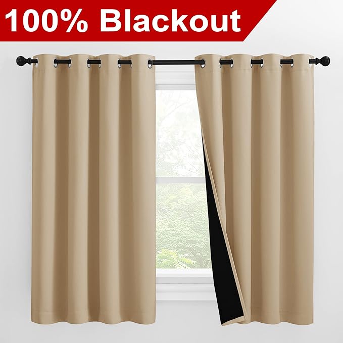 NICETOWN Cold Reducing Curtains, Bedroom Full Blackout Curtain Panels, Great Job