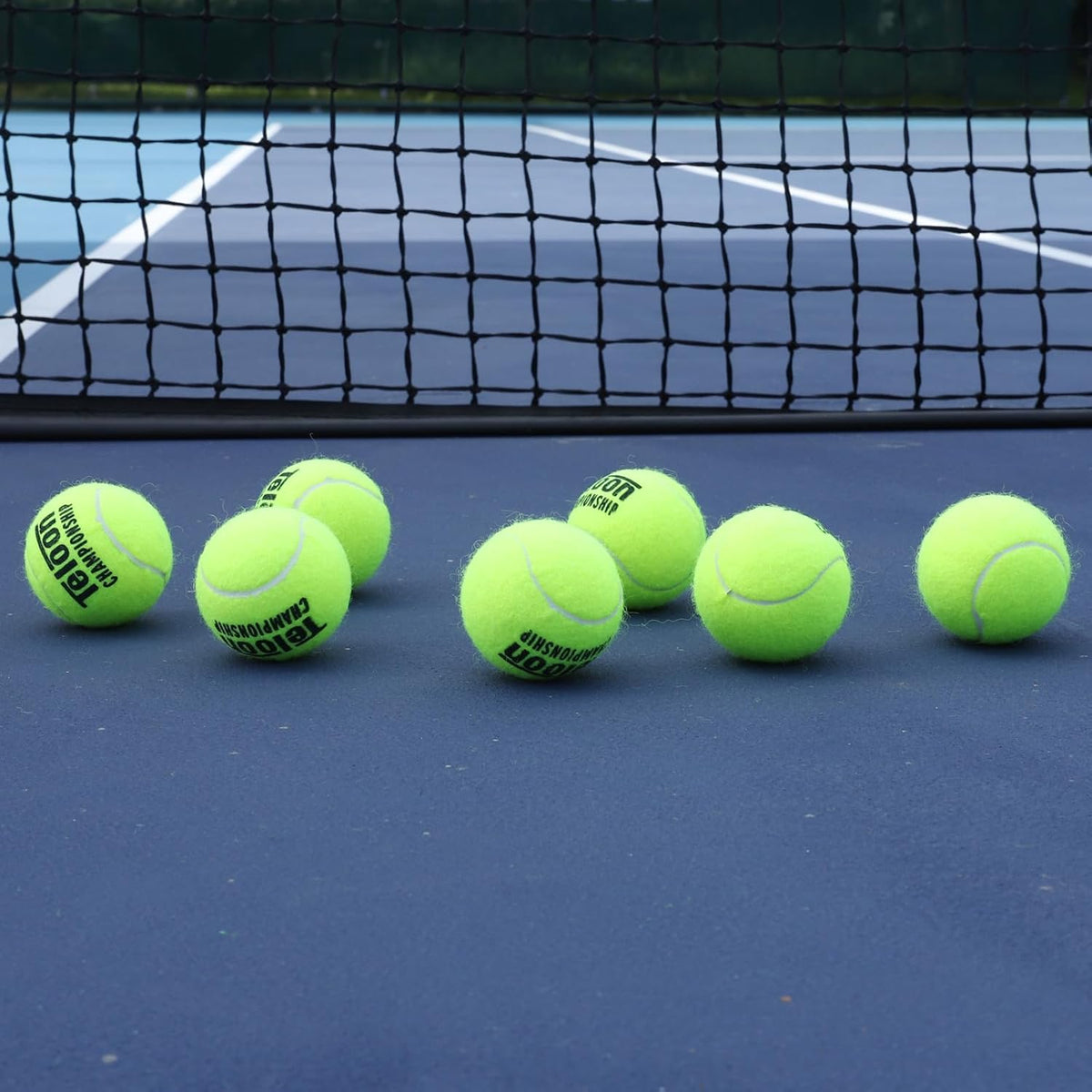Teloon Championship Tennis Balls - Extra Duty Felt for Enhanced Performance | Pressurized, Regular Size