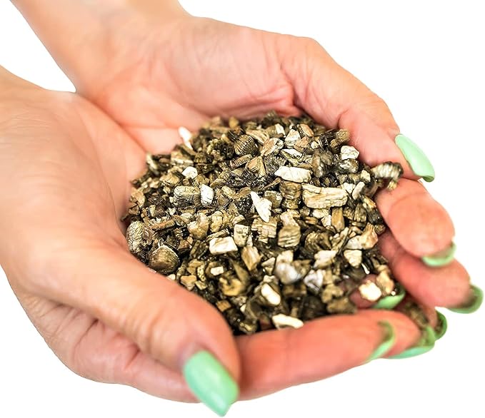 Horticultural Organic Vermiculite for Plants - Medium Grade - Natural Soil Additive for Gardening, Houseplants, Mushrooms, Potted Plants, Hydroponics, Terrariums (5 Quart)