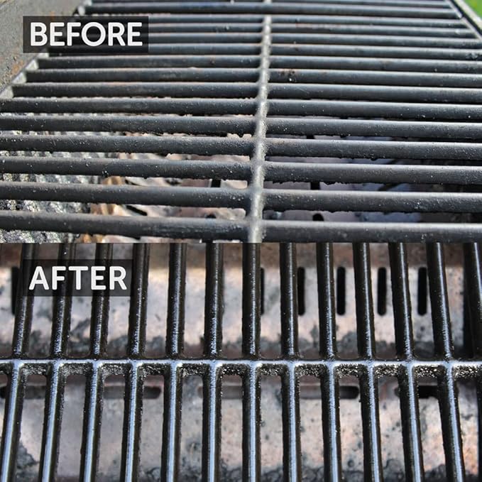 CARON & DOUCET - BBQ Grill Cleaner Oil | 100% Plant-Based & Vegan | Best for Cleaning Barbeque Grills & Grates | Use with Wooden Scrapers, Brushes, Accessories & Tools | Great Gift for Dad! (2X 8oz)