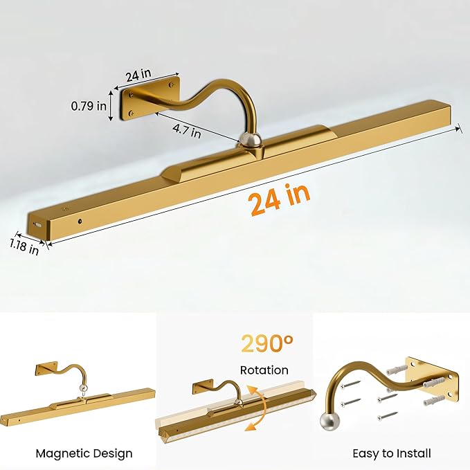 2 Pack 24 Inch Wall Lights for Pictures