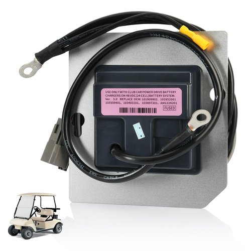 CLUBRALLY Golf Cart On Board Computer OBC with Square 6-Pin Plug Fits for Club Car DS Electric 48V Regen II IQ, OEM# 101909902, AM1229201, 102852001, 103359401, 103403101