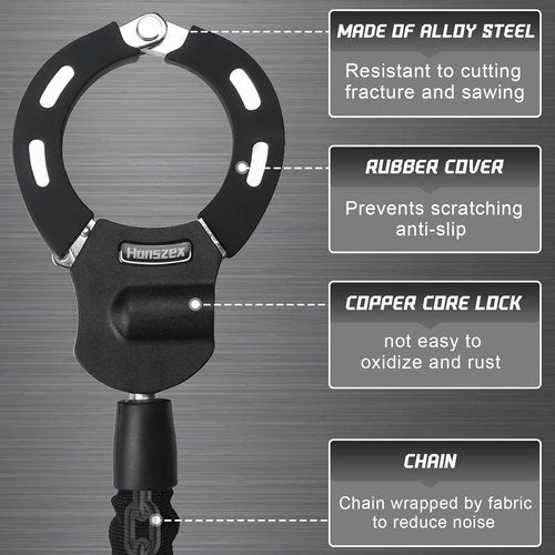 High-Security Scooter Lock by [Brand Name] - 36.22-Inch Heavy-Duty Bike Lock Chain for E-Bikes