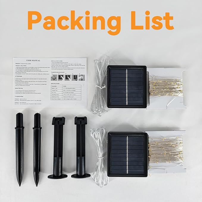 Solar String Lights Outdoor Waterproof 4 Pack Total 132ft 400LED 8 Modes Twinkle Lights Solar Fairy Lights for Patio, Garden Yard Party Tree Christmas Halloween Decoration Warm White