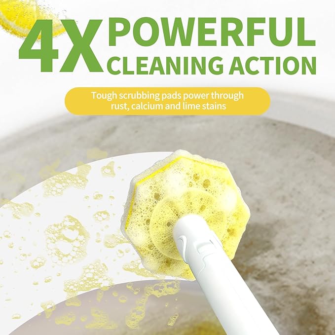 60 Count Toilet Wand Refills for Clorox, Disposable Toilet Cleaner Refill Pads for Clorox ToiletWand Cleaning System, Upgrade Toilet Brush for Bathroom Cleaning,No Falling Apart,Light Scent