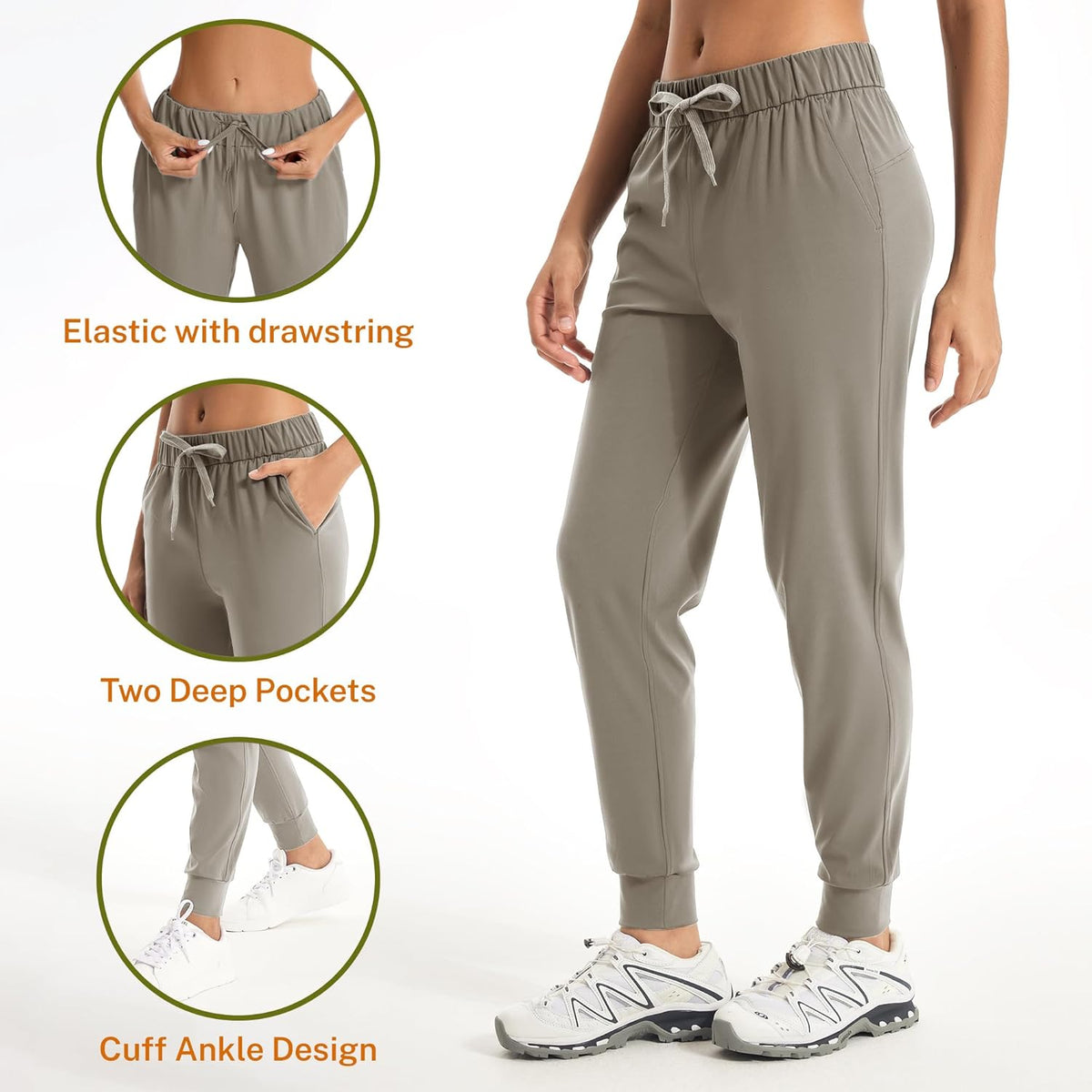 Skiennix Women's Joggers - Comfortable Tapered Sweatpants with Pockets | Casual Running Pants