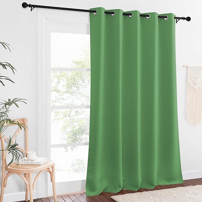 NICETOWN Sliding Door Window Treatment Blackout Patio Door Curtain Panels