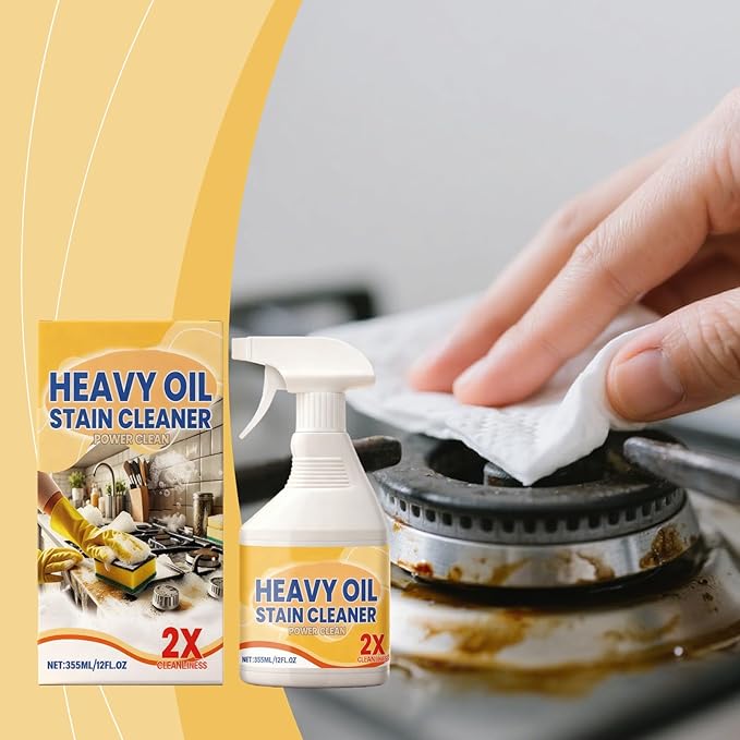 Kitchen Heavy Oil Cleaner Spray, 2026 New All Purpose Kitchens Heavy Oil Cleaning Agent, Grease Remover, All Purpose Kitchen Cleaner for Ovens Stovetops Countertops, for Stubborn Oil Stains (1PC)