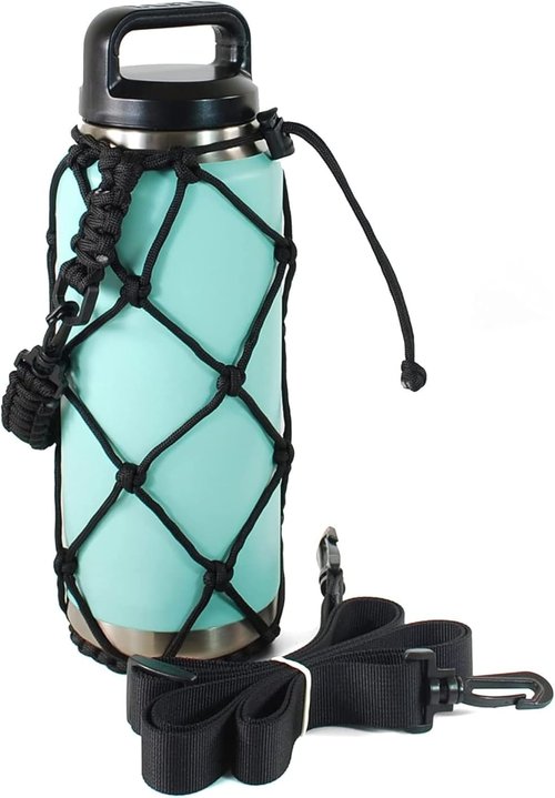 Gearproz HydroNet Carry Bag - Versatile Handle & Shoulder Strap for YETI Rambler & Camelbak Bottles | Ideal for Hiking & Travel
