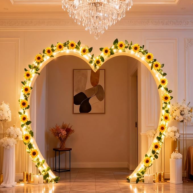 GOESWELL Artificial Sunflower Garland