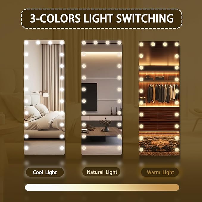 Kosmonia 66x22 Hollywood Full Length Mirror