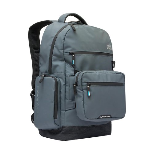 Nomad Design Fisherman's Backpack, 33L Capacity, Water Resistant, EVA Foam Backing, Detachable Front Pocket, Plier Holster, Blue Lining