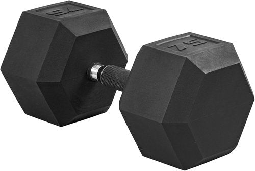 CAP Barbell Coated Hex Dumbbell - Durable Weight Options from 10 to 120 lbs | Single Unit Available