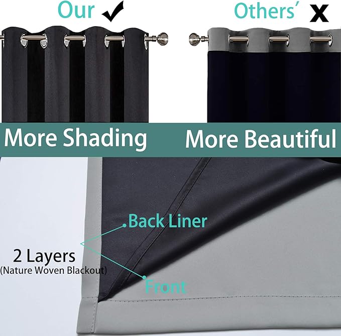 Yakamok Gray Full Shading Curtain Panels