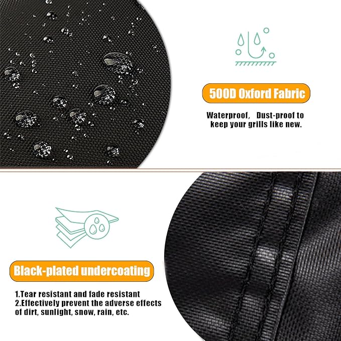 Smoker Cover Fit for PIQUEBAR Digital Electric Smoker, Waterproof Grill BBQ Cover Vertical Smoker Covers -20" D x 17" W x 42" H