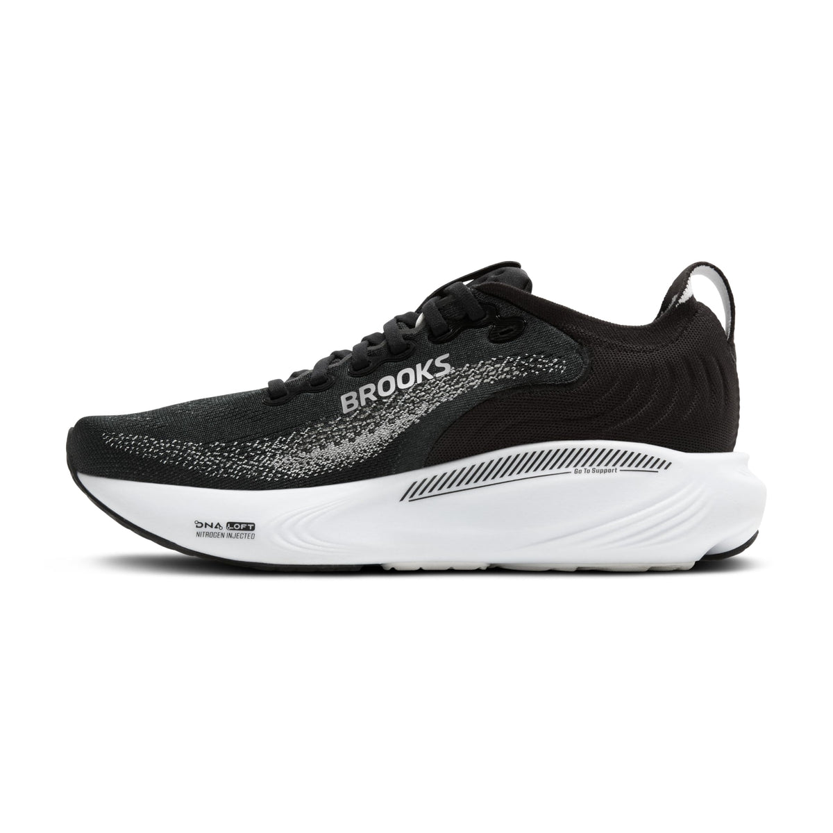 Brooks Women’s Adrenaline GTS 25 Supportive Running & Walking Shoe - Black/Grey/White - 5 Wide