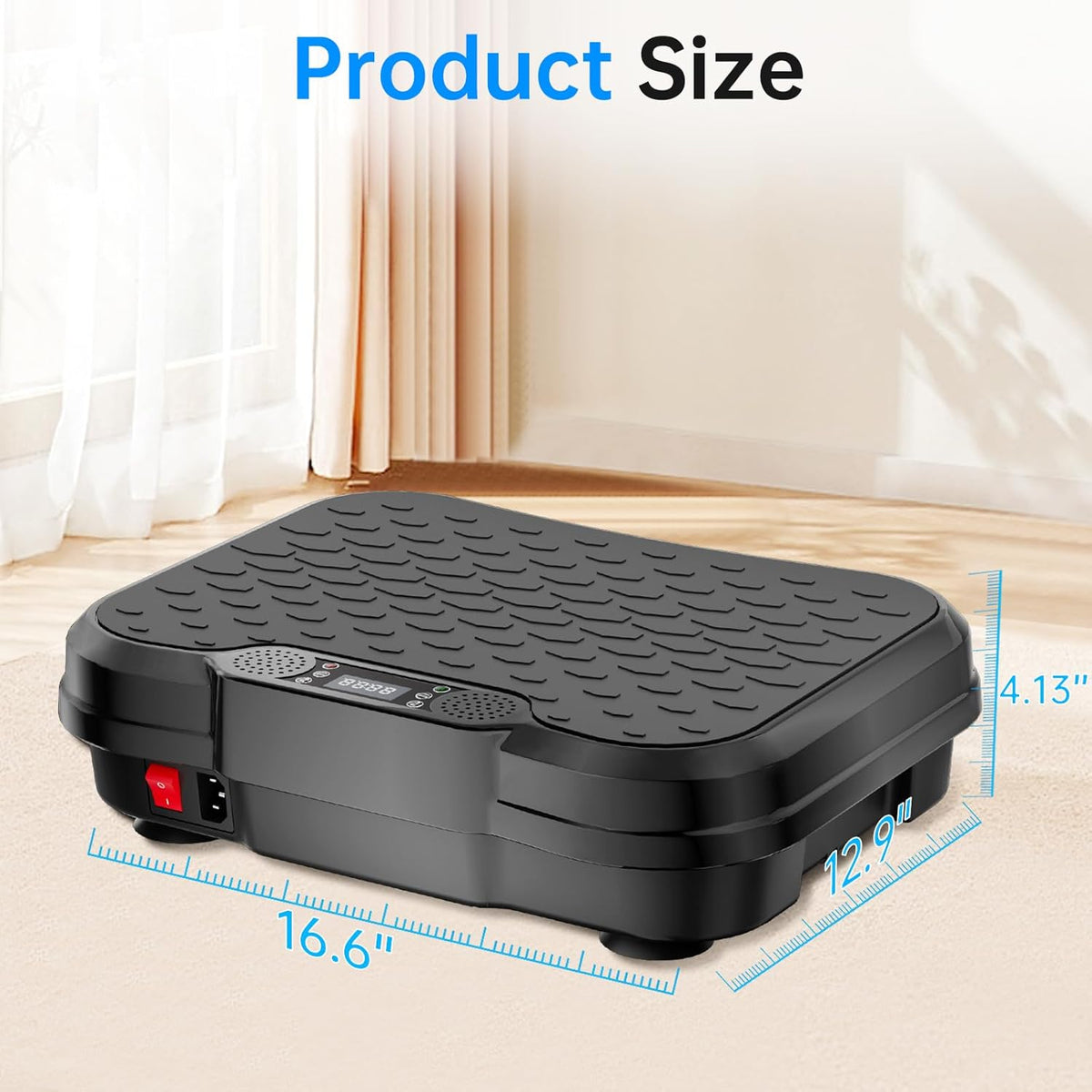 Skiennix Vibration Plate Exercise Machine - 250 Adjustable Speeds for Lymphatic Drainage | Supports 450 Lbs