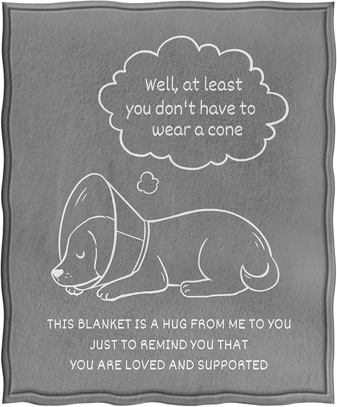 Jekeno Rehabilitation Consolation Blanket Gifts for Women Men Kids Girls Boys Mom Wife Friends Halloween Birthday Home Bedroom Living Room Decor Colorful Throw Blanket 50"x60"
