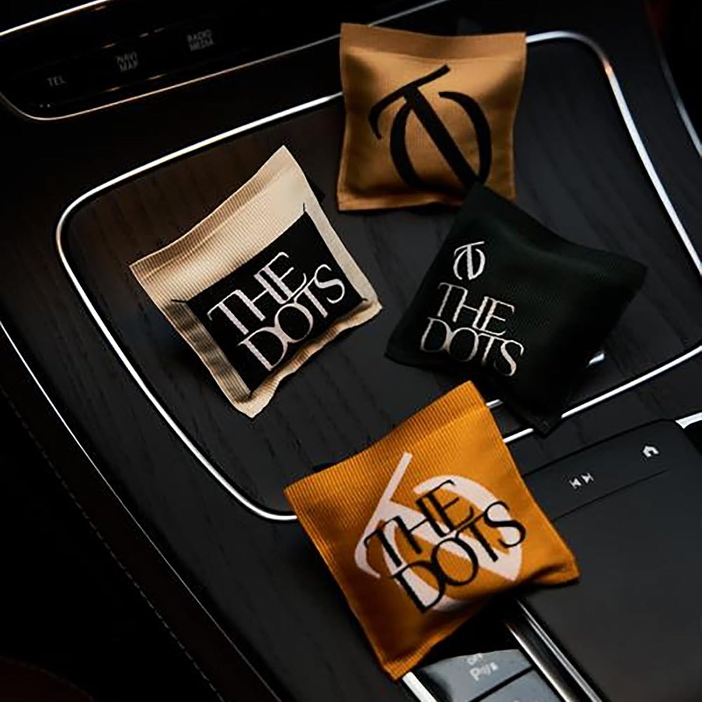 THEDOTS Series Moroccan Mint Tea Car Vent Clip, Fabric Sachet Air Freshener, 30 Days Long-Lasting for Car Interior Decor, Non-Toxic (1 Pack)