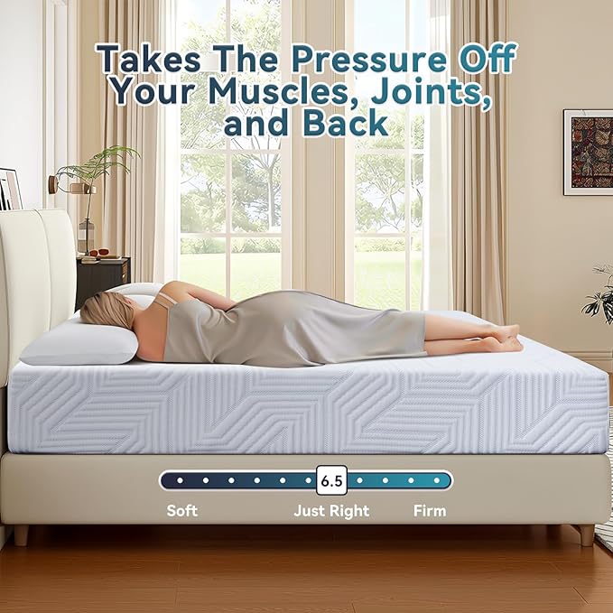 5 Inch Twin XL Mattress,Gel Memory Foam Mattress Bed Mattress in a Box,Medium Firm Mattresses for Pressure Relief,Twin XL Size Mattress for Kids,Bunk Bed,CertiPUR-US Certified