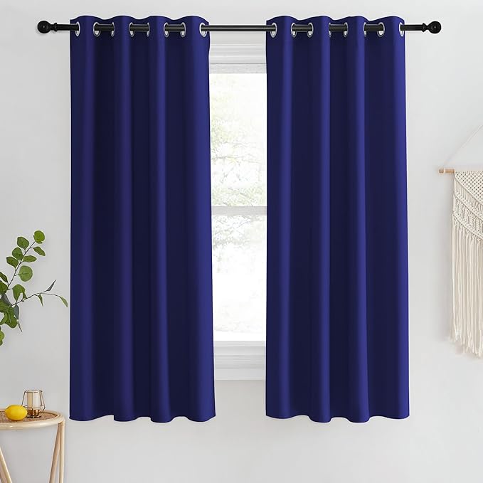 NICETOWN Blackout Short Curtain 63 inches Long