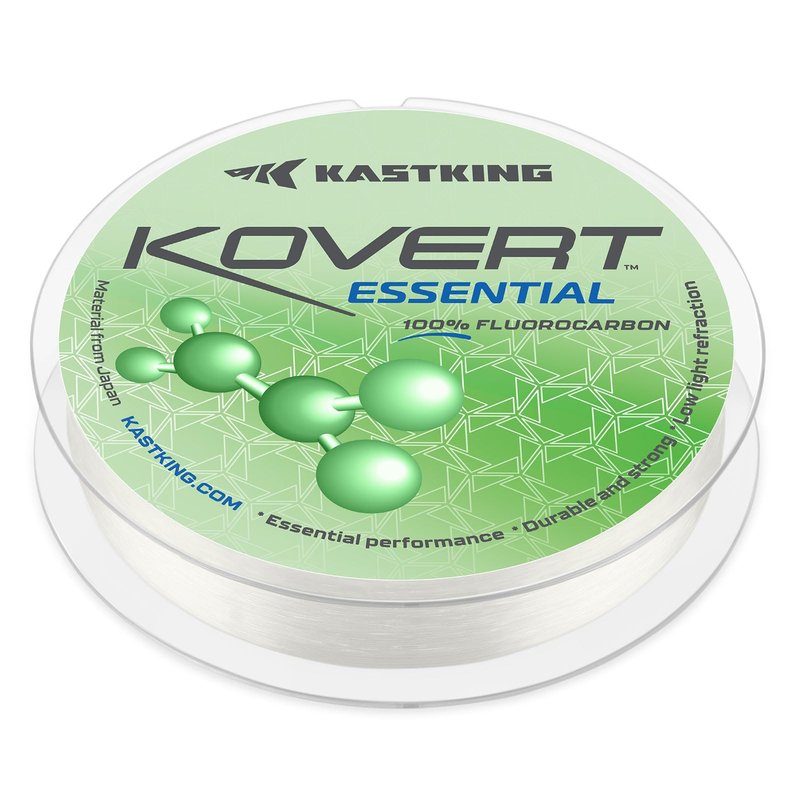 KastKing Kovert Essential 100% Fluorocarbon Fishing Line,25LB,50Yds
