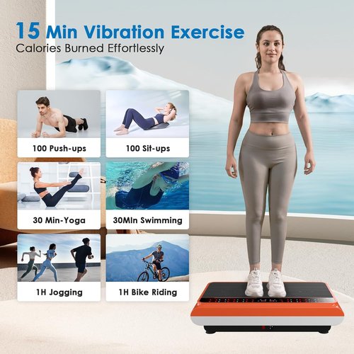 Natini Vibration Plate Exercise Machine | Whole Body Workout & Lymphatic Drainage for Home Fitness