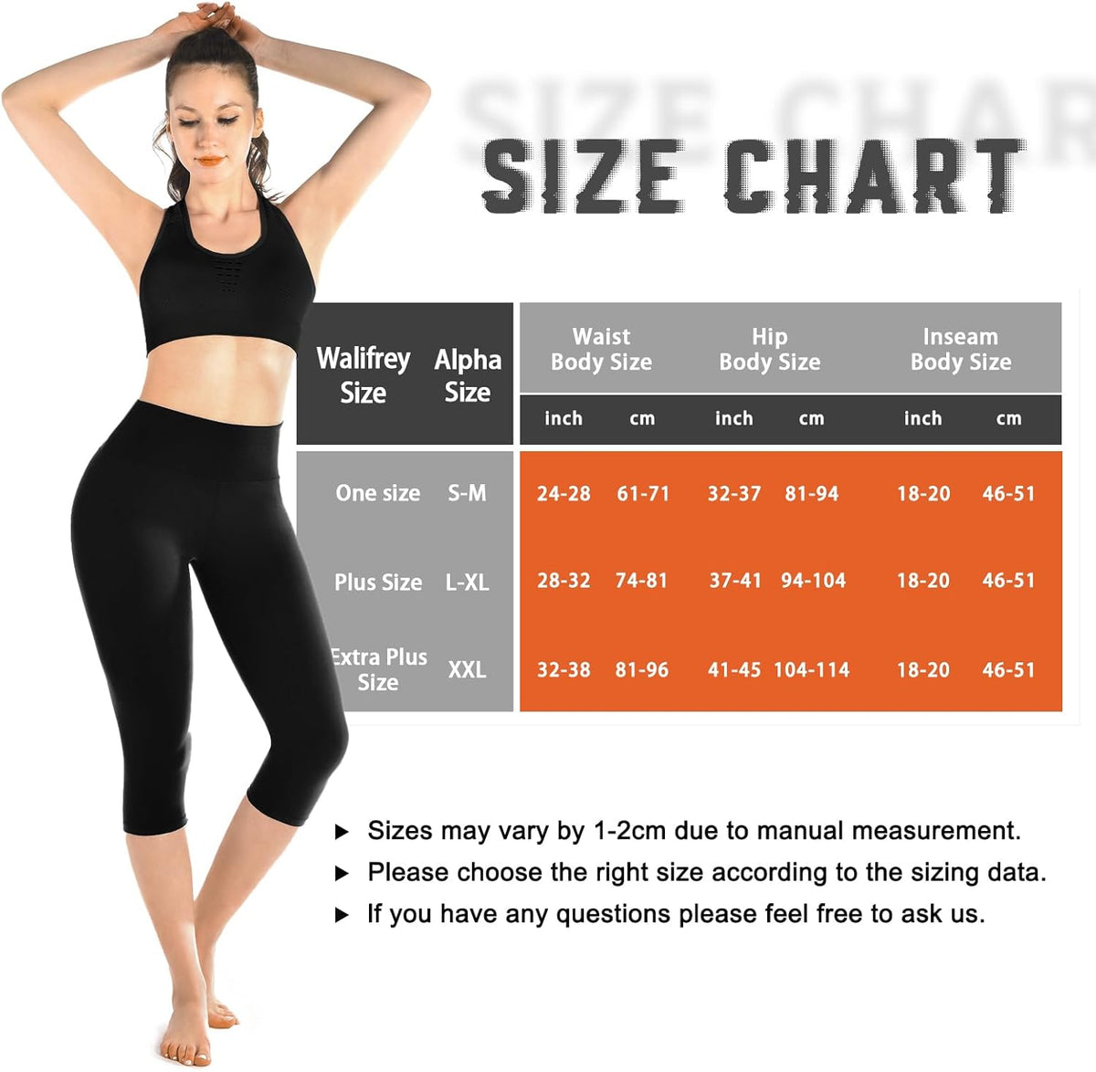 Walifrey Capri Leggings - Buttery Soft High-Waisted Yoga & Gym Leggings for Women | Comfortable Fit