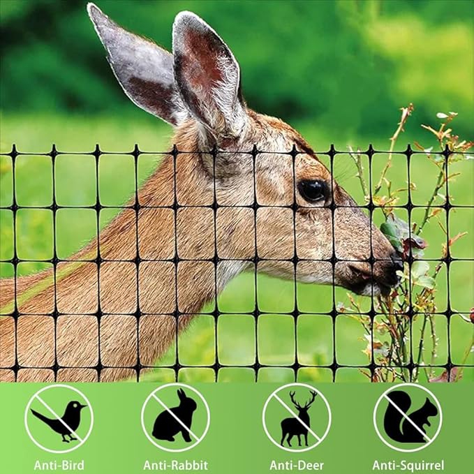 Bird Netting 7x100 FT – 3/4" Mesh Garden Netting for Plant Protection, Deer Fence Netting Against Birds, Squirrels, Rabbits, Raccoons & More – Protect Fruit Trees, Vegetables & Flowers