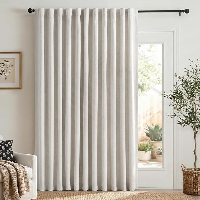 100% Blackout Shield Linen Blackout Curtains