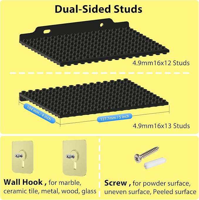 LRANFOW 6 Pack Wall Display Shelf