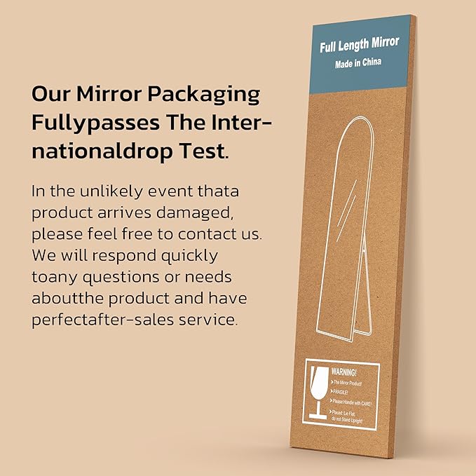 63"x20" Arched Full Length Mirror