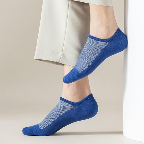 Mottee&Zconia No Show Ankle Socks - Anti-Skid Cotton for Men | Comfortable Low Cut Design