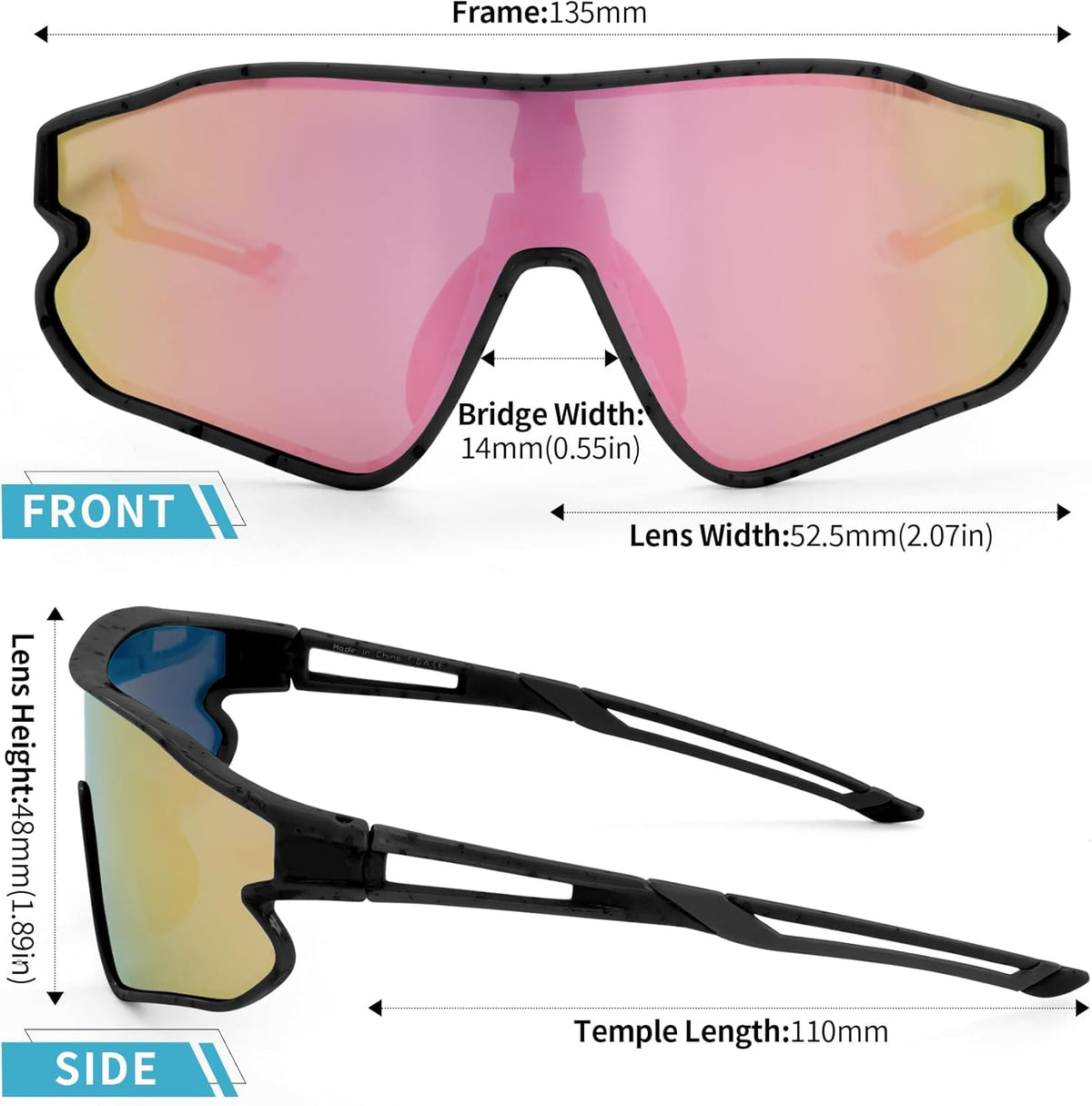 Skiennix Toddler Baseball Sunglasses - Lightweight UV400 Protection for Ages 2-4 | Perfect for Outdoor Play
