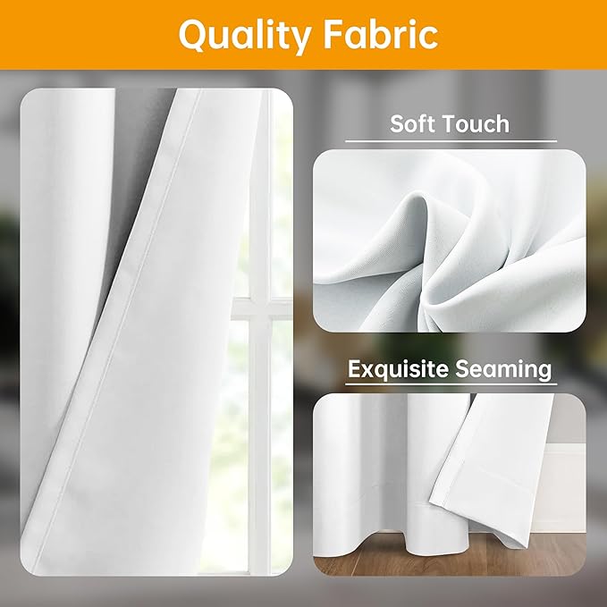Hoeflife Room Divider Curtains Blackout Floor to Ceiling Curtain