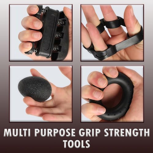 Grip Strengthener Kit by [Brand Name] - Adjustable Resistance Hand Grips for Forearm Strength | 5 Pack