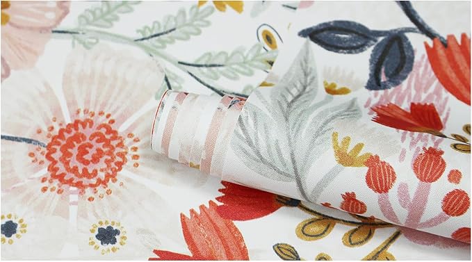 HAOKHOME Boho Peel and Stick Wallpaper Floral Wall Paper Removable