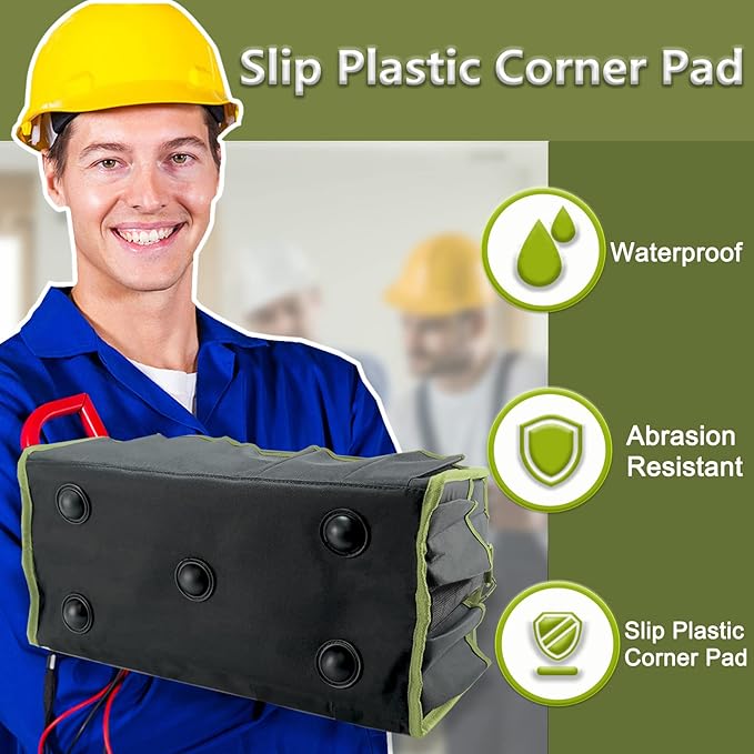16in Foldable Open Top Tool Tote, Tool Bags For Men Heavy Duty, Tool Carrier tool bag hard With Handle, Wide Mouth Electrician Tool Tote, Many Pockets Can Hold Many