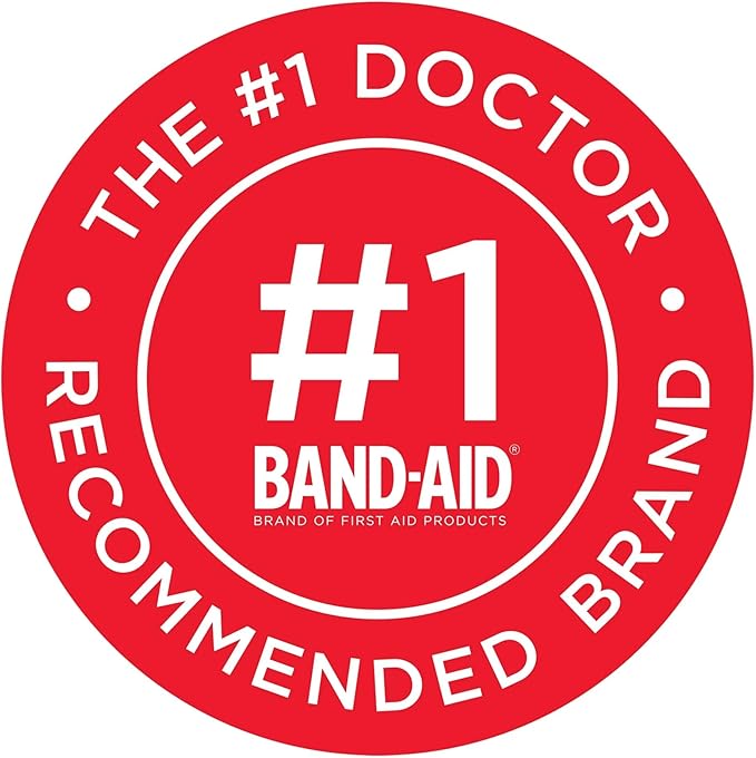 Band-Aid Brand Flexible Fabric Adhesive Bandages for Wound Care & First Aid, Assorted Sizes, 100 ct, Pack of 10 (1000 Count) (1000 Count)