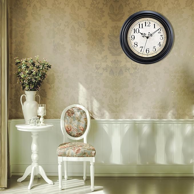 Plumeet Small Retro Wall Clock