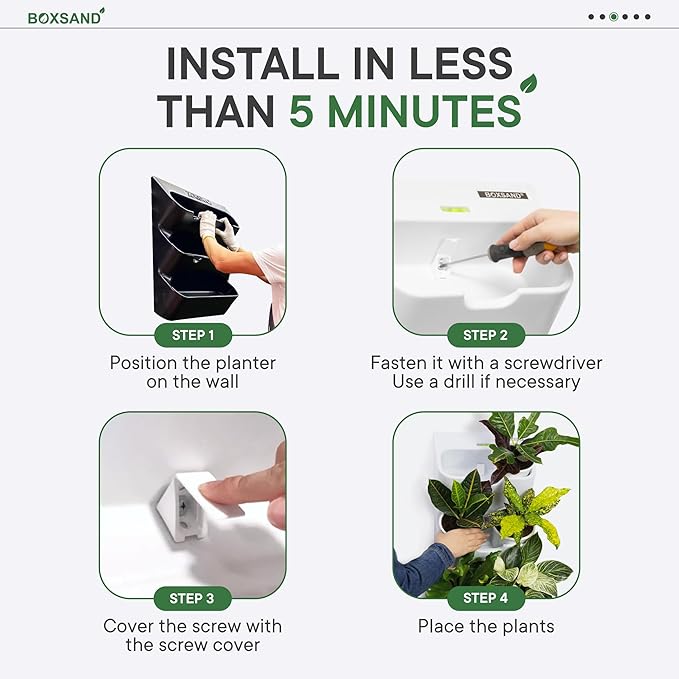 BOXSAND-12 Vertical Wall Planter
