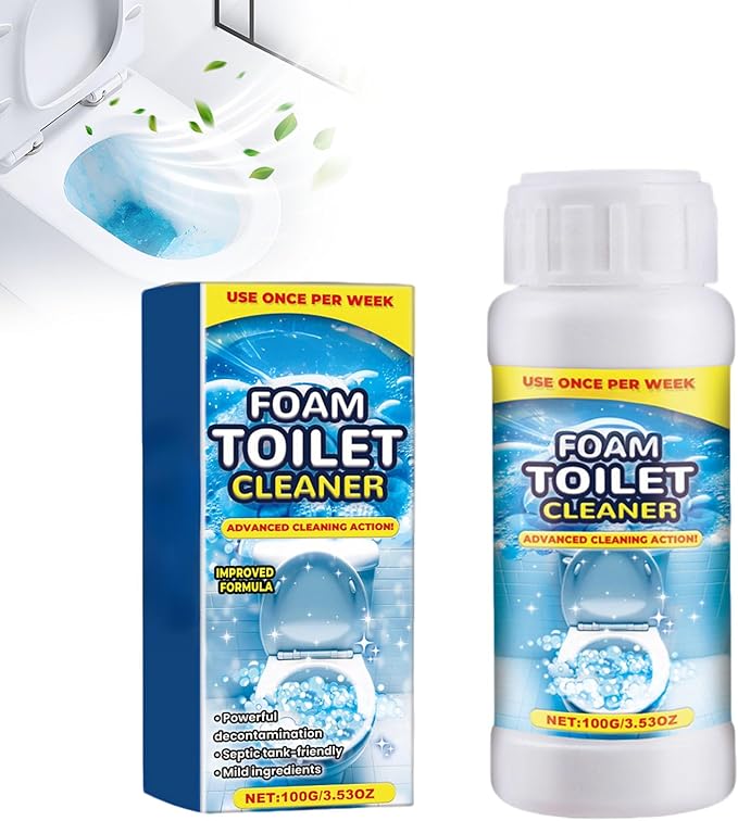 2025 Upgraded Foam Toilet Cleaner, New Powerful Toilet Bowl Cleaner, Advanced Bathroom Cleaner for Home, Powerful Instant Bowl Cleaners for Toilets Squatting Pans (1)