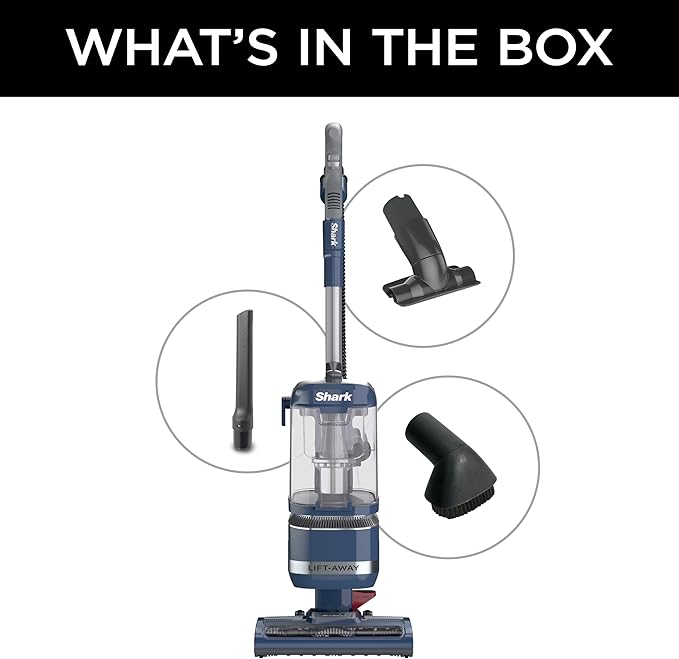 Shark Navigator Lift-Away ADV Upright Vacuum with HEPA Filter, Powerful Pet Hair Pickup, Advanced Swivel Steering, Lightweight Versatility, For Carpets & Hard Floors, Blue Jean, LA301