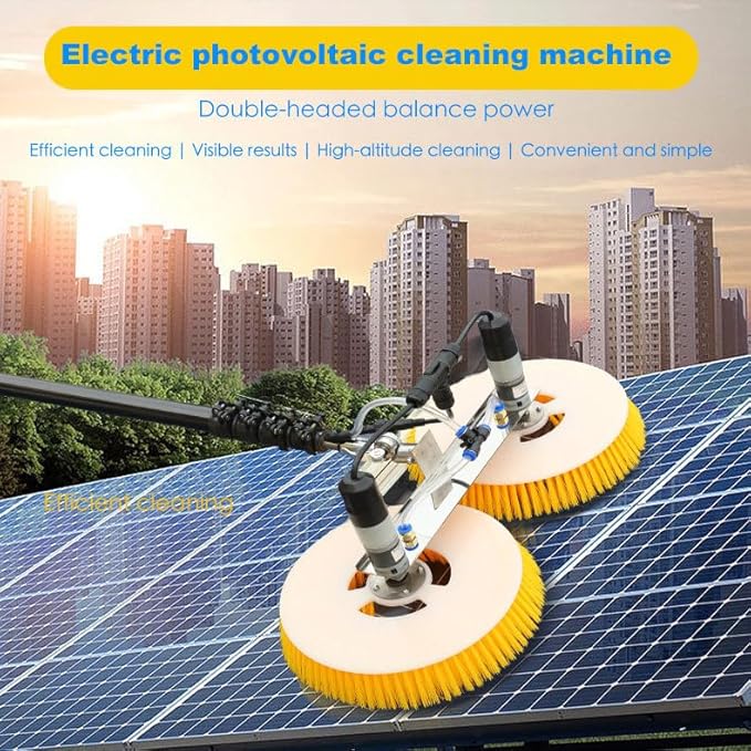 Professional Solar Panel Cleaning Brush Kit - Efficient Photovoltaic Roof Cleaner for Home & Commercial Use, Essential Solar Maintenance Tool for Optimal Performance