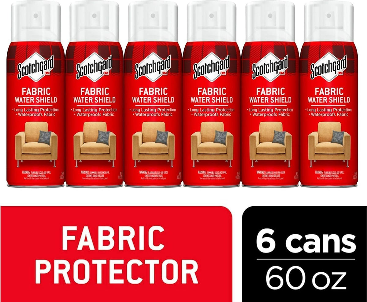 Scotchgard Fabric & Upholstery Protector, 6 Cans/10-Ounce (60 Ounces Total)