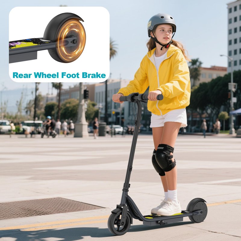 Electric Scooter Adults, 19 MPH Max Speed & 15 Miles Range, 350W Motor, Lightweight Foldable E Scooter with Dual Brake, Lighting System, Smart APP