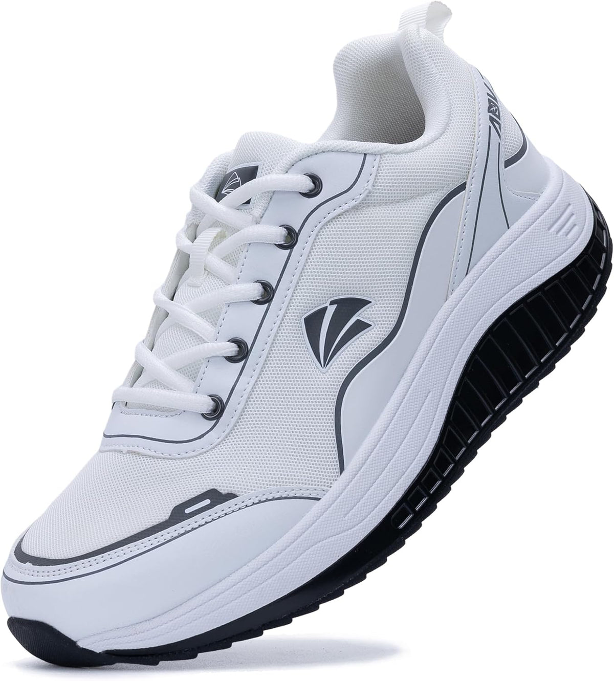 QAUPPE Men's Arch Support Sneakers - Orthotic Walking Shoes for Plantar Fasciitis Relief | Wide Fit