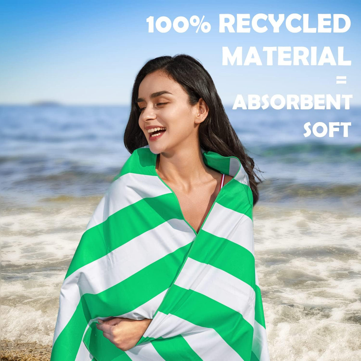 Your Choice Microfiber Quick Dry Beach Towel - Sand-Free, Lightweight, Oversized (67x35 Inch, 60x30 Inch)