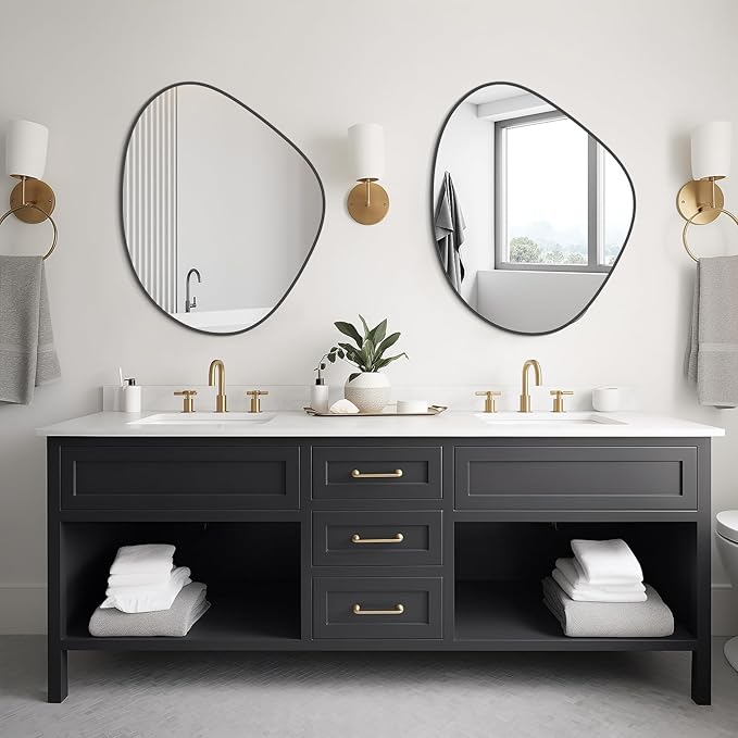 WallBeyond Asymmetrical Mirror, Irregular Wall Mirror