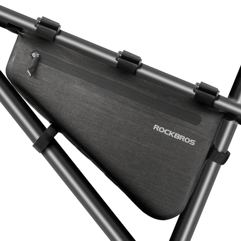 ROCKBROS 4L Bike Bicycle Frame Bag Waterproof Bikepacking Bike Bag Triangle Frame Bag Large Bike Storage Bag Under Frame